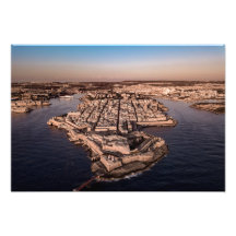 Fotografía aérea de La Valeta City Malta
