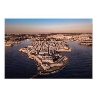 Fotografía aérea de La Valeta City Malta