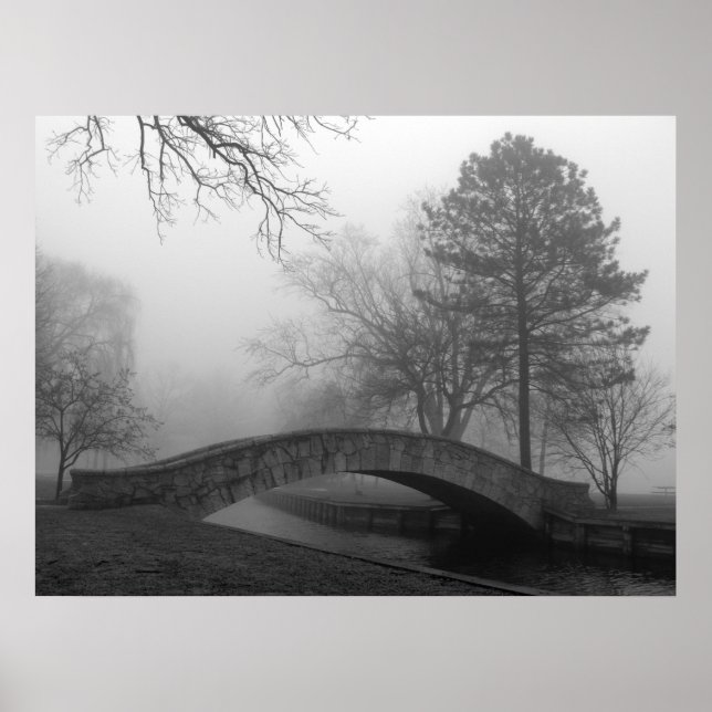 Fotografía Bella Artes - Impresión de puente "mist (Frente)