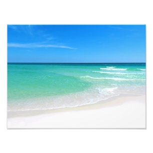Fotografía blanca de la playa