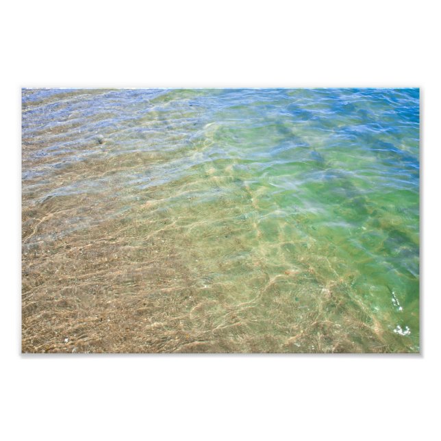 Fotografía de Agua Verde Azul Resumen (Frente)