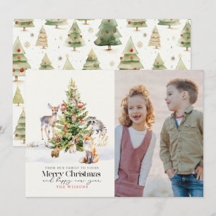 Fotografía de árbol de Navidad de los animales del