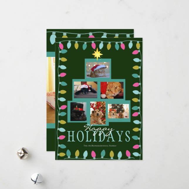 Fotografía de Árbol de Navidad y Luces (Anverso/Reverso In Situ)