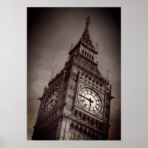Fotografía de arte Brown Big Ben