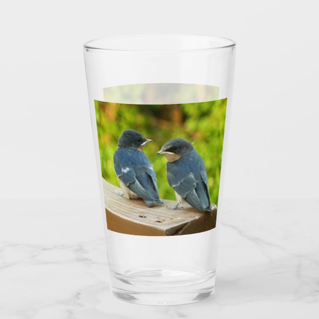 Fotografía de aves de la naturaleza golondrinas de (Anverso)