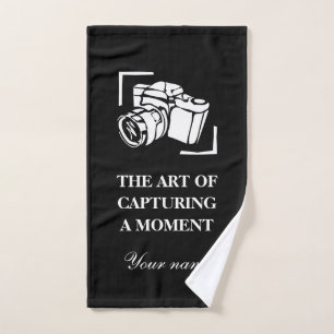 Fotografía de cámara cita personalizado blanco y n