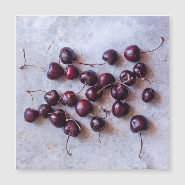 Fotografía de Cerezas Rojas Frescas (Anverso)