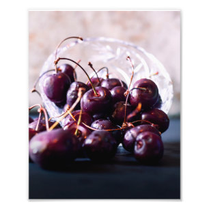 Fotografía de Cerezas Rojas Frescas