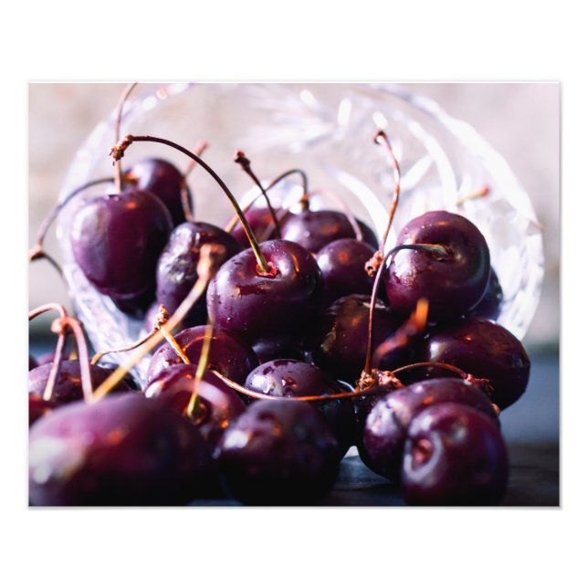 Fotografía de Cerezas Rojas Frescas (Frente)