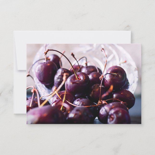 Fotografía de Cerezas Rojas Frescas (Anverso)