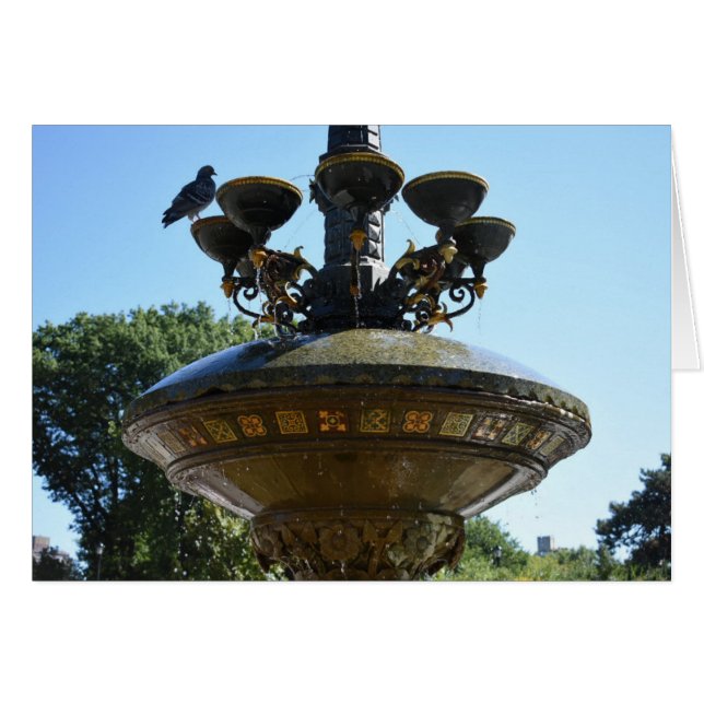 Fotografía de Cherry Hill Fountain Central Park NY (Anverso (Horizontal))