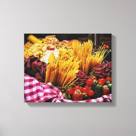 Fotografía de comida italiana, decoración en la pa