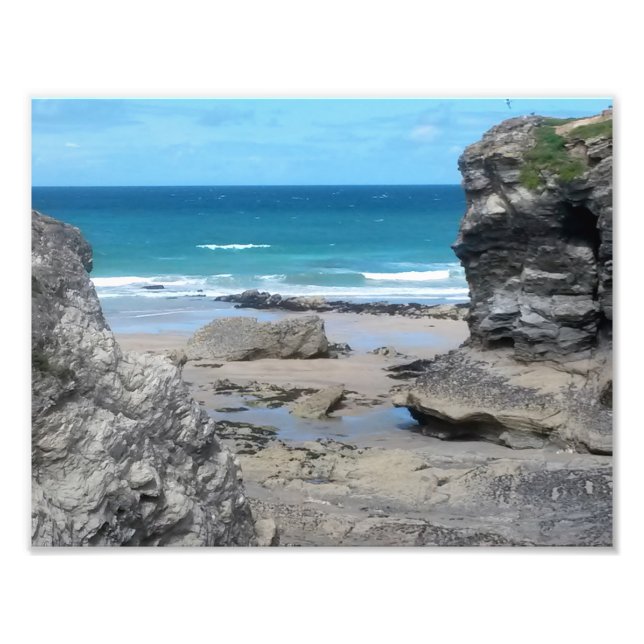 Fotografía de Cornwall de Porth Beach Newquay (Frente)