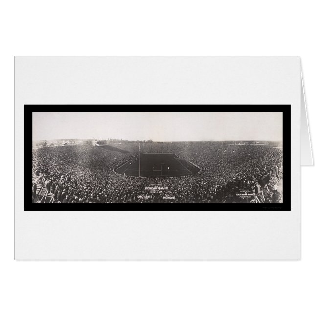Fotografía de Fútbol Michigan Ohio 1927 (Anverso (Horizontal))