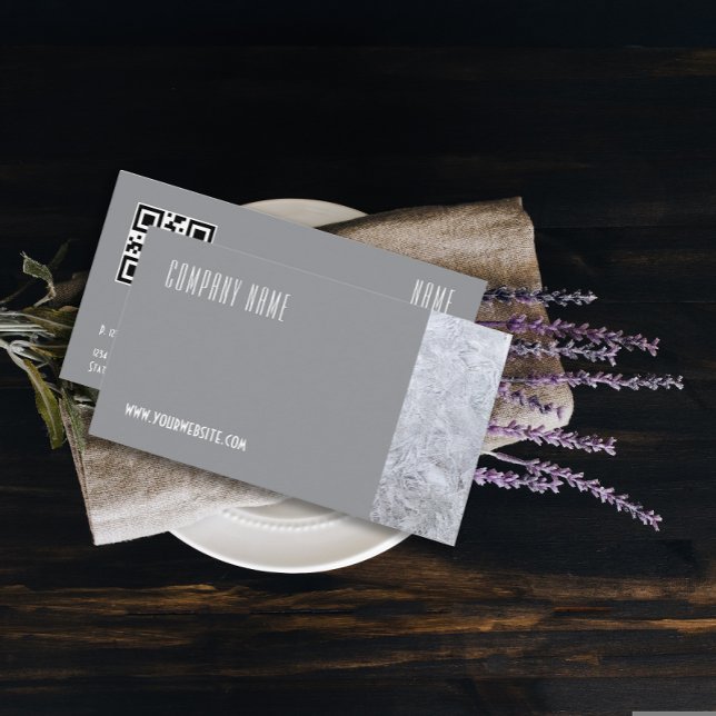 Fotografía de hielo minimalista Tarjeta de visita  (This minimalist stone photography design is perfect for handymen, construction pros, repair experts.)