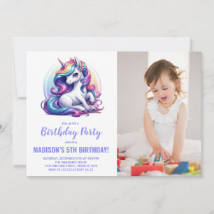 Fotografía de invitaciones a cumpleaños de Rainbow