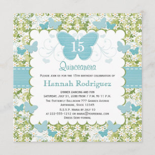 Fotografía de invitaciones a la mariposa azul Quin