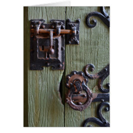 Fotografía de la cerradura de la puerta del castil