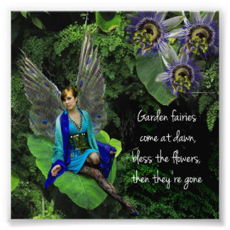 Fotografía de la cita de Peacock Fairy "Garden Fai