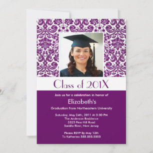 Fotografía de la invitación a graduación de Damasc