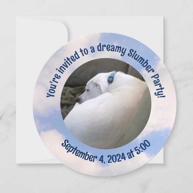 Fotografía de la invitación a la fiesta de los per (Anverso)