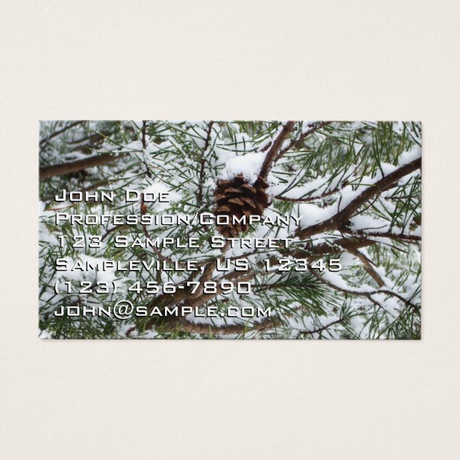 Fotografía de la naturaleza del invierno de Snowy  (Frente)