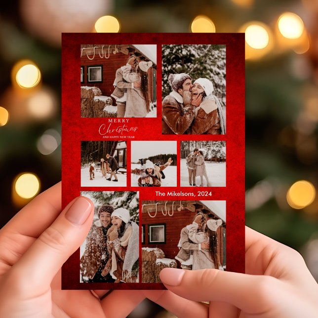 Fotografía de la pareja de navidad moderada y roja (Subido por el creador)