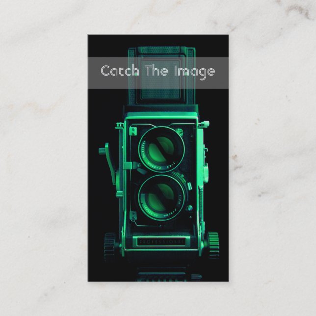 Fotografía de la tarjeta de visita de la cámara de (Anverso)