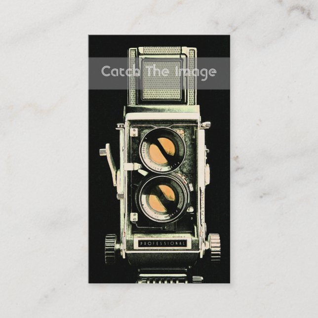 Fotografía de la tarjeta de visita de la cámara de (Anverso)