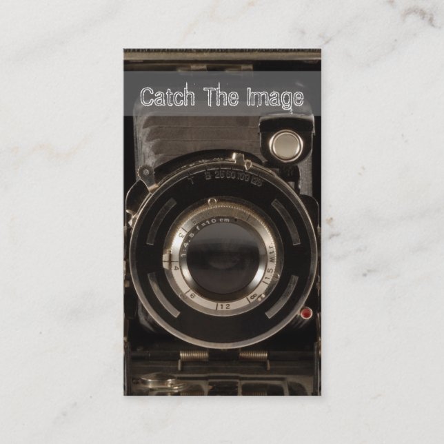 Fotografía de la tarjeta de visita de la cámara de (Anverso)