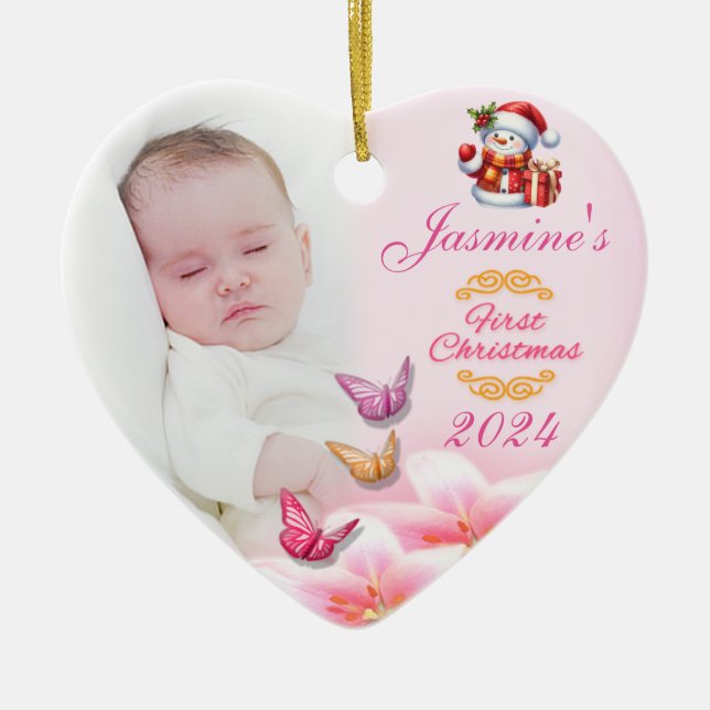 Fotografía de las niñas bebes Primera decoración d (Frente)