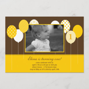 Fotografía de los globos modernos Invitación al cu