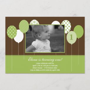 Fotografía de los globos modernos Invitación al cu