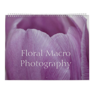 Fotografía de macro floral de calendario
