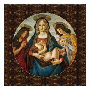 Fotografía de Madonna y Niños de Botticelli