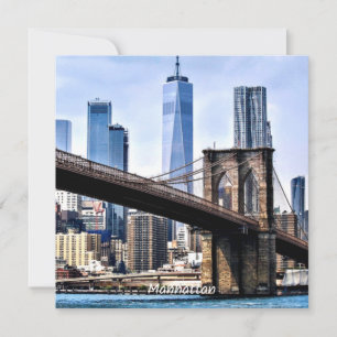 Fotografía de Manhattan, paisajes urbanos con rasc