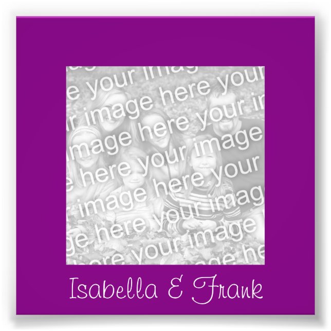 Fotografía de marco púrpura (Frente)