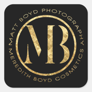 Fotografía de MB y Pegatinas NEGROS de cosmética