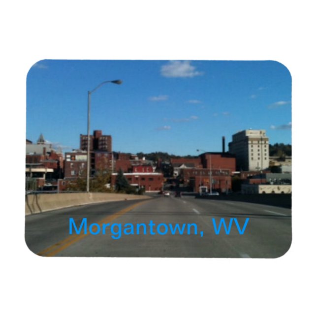 Fotografía de Morgantown imanes de la línea aérea  (Horizontal)
