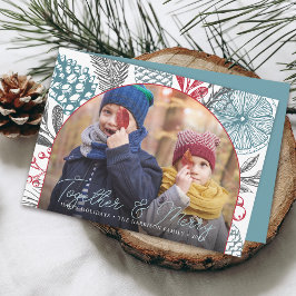 Fotografía de Navidad con Verdor Invernal Moderno