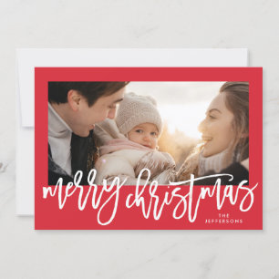 Fotografía de navidad de marco rojo y mora blanca