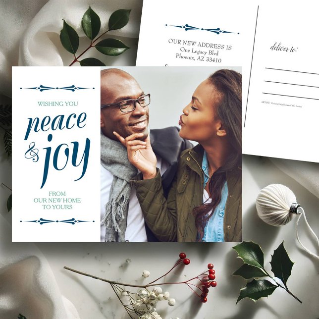Fotografía de nuevas postales para Navidades domés (Photo Christmas cards new address moving announcements)