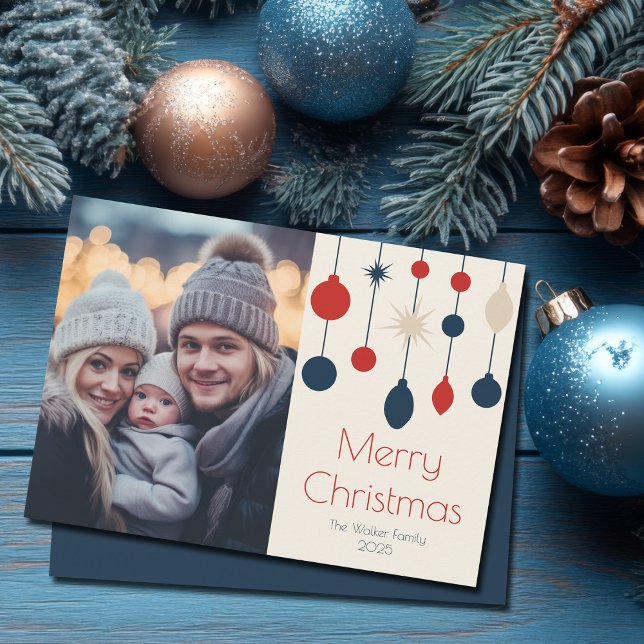 Fotografía de Ornamentos de Navidad Retro Rojo Azu (Subido por el creador)