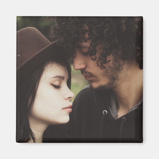Fotografía de Parejas Personalizadas Imán Regalo r (Frente)