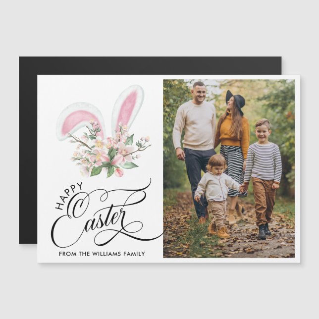 Fotografía de Pascua Feliz (Anverso/Reverso)