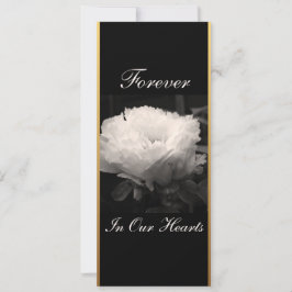 Fotografía de Peony Floral 3 Invitación funeraria