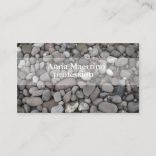 Fotografía de piedras Resumen Tarjeta de visita de