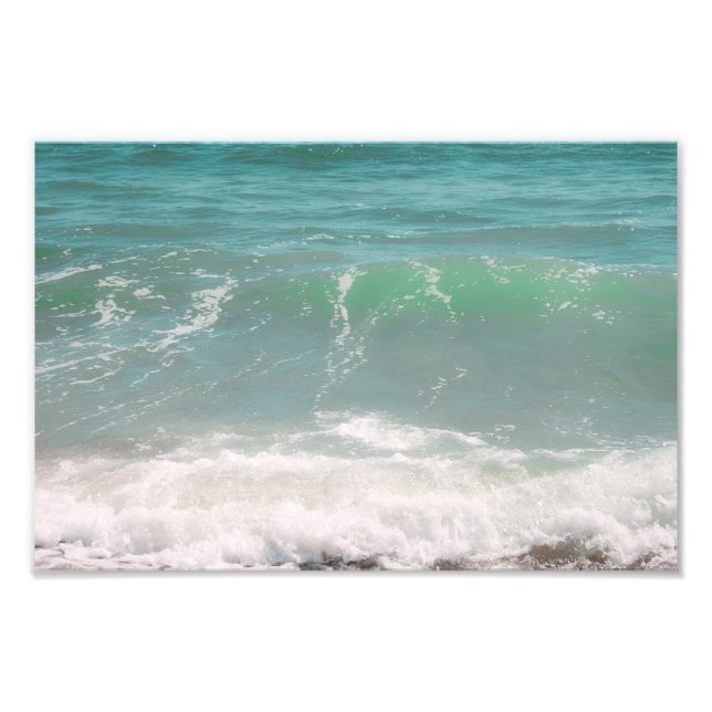 Fotografía de playas del mar verde azul con olas p (Frente)