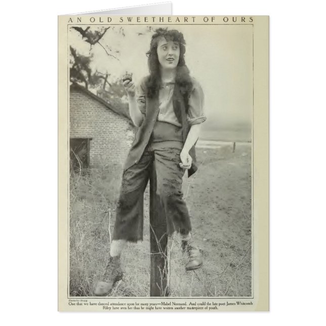 Fotografía de producción de Mabel Normand 1917 (Frente)