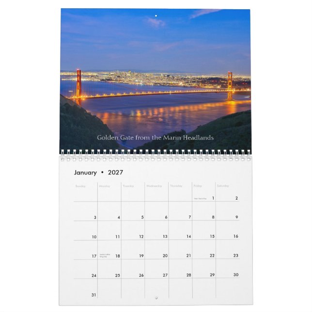 Fotografía de Rob Bohning, calendario 2014 de (Jan 2027)